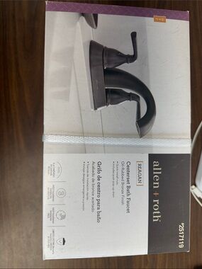 New in box Allen + Roth Reagan Bath Faucet in Oil Rubbed Bronze